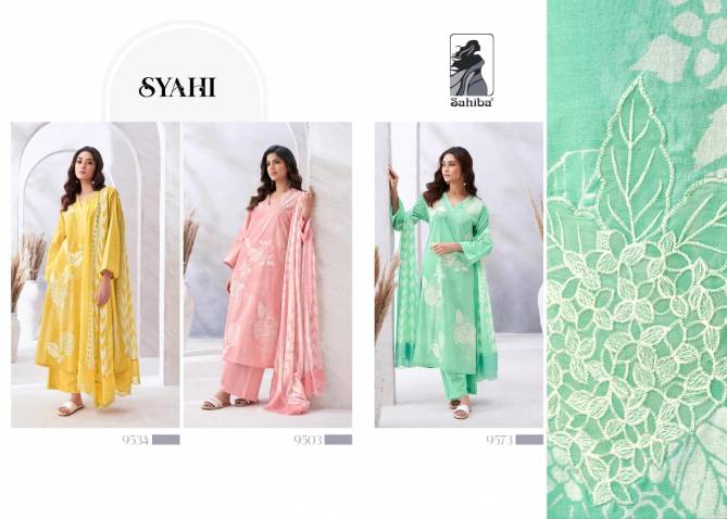 Syahi By Sahiba Lawn Digital Printed Cotton Dress Material Wholesale Clothing Suppliers In India